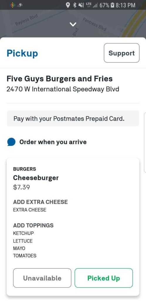 Postmates First Order