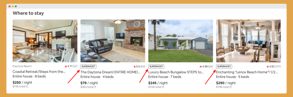 Airbnb superhost status